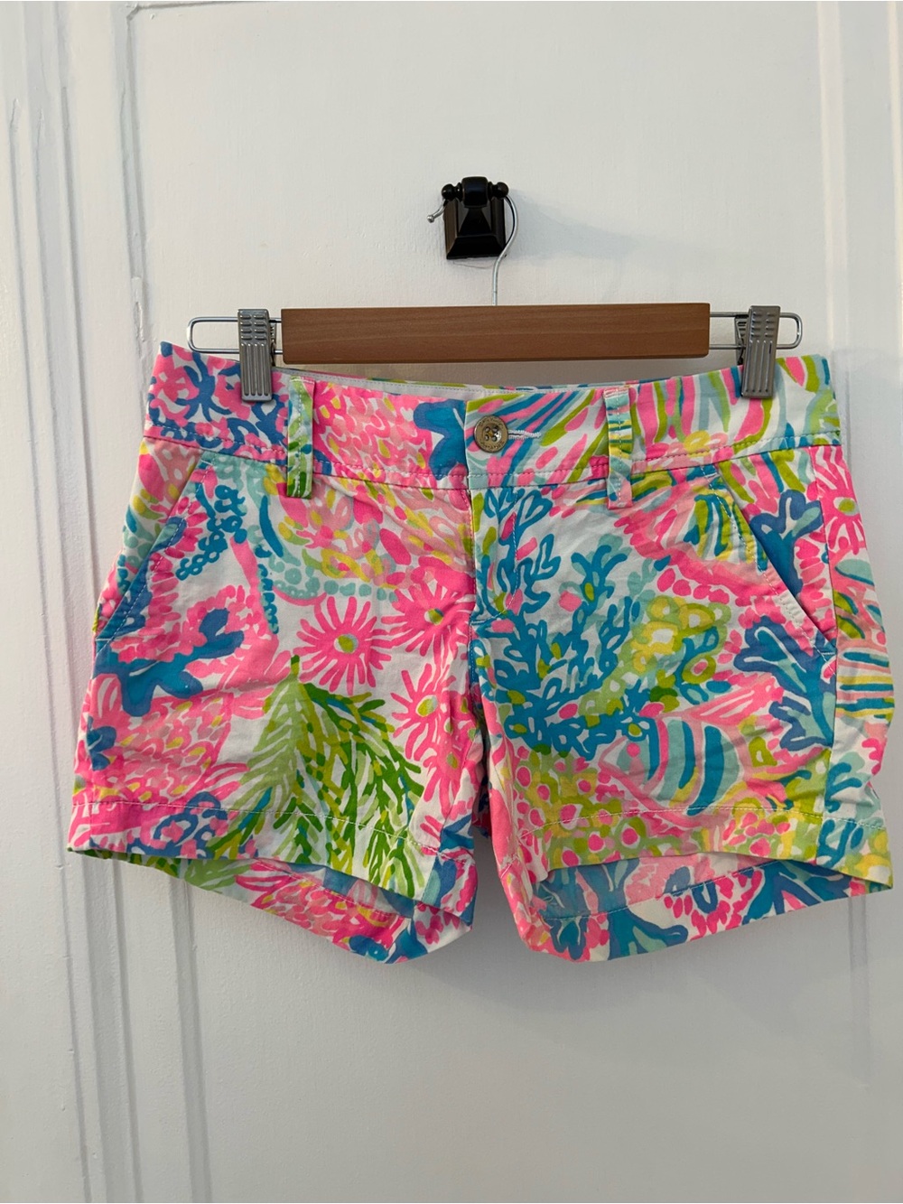 Lilly Pulitzer Pink Multi Floral Girls' Shorts